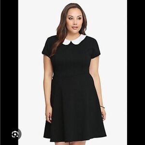 NWOT Torrid Peter Pan Collar Goth Skater Dress